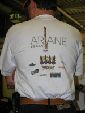 Rckseite von unserem Team Ariane T-Shirt / Backside of our Team Ariane t-shirt